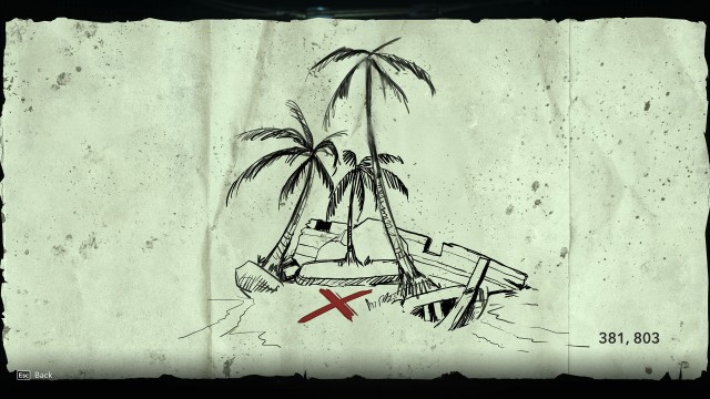 Restored Tattered Map - Florida