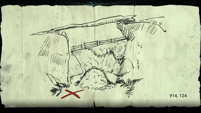 Restored Weathered Map - Mystery Island