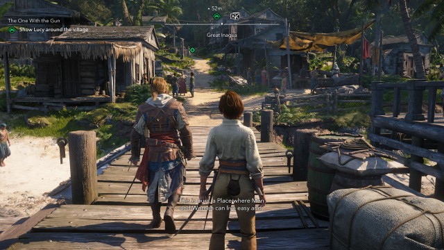 Show Lucy around the village
