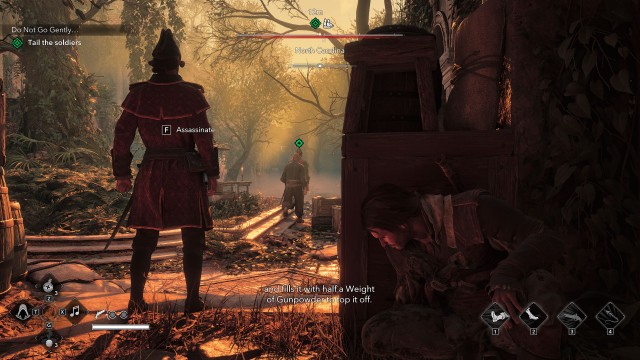 Tail the soldiers