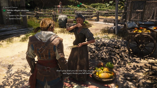Tell the villagers about the meal