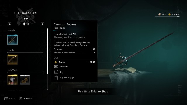Ferraro's Rapiers