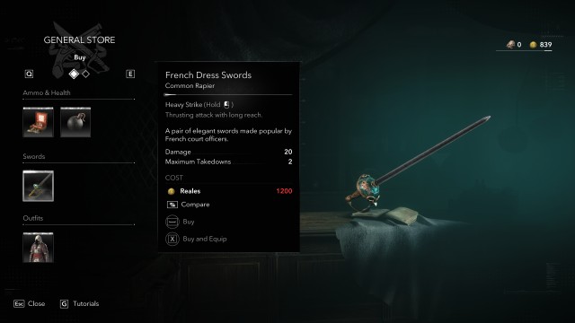 French Dress Swords