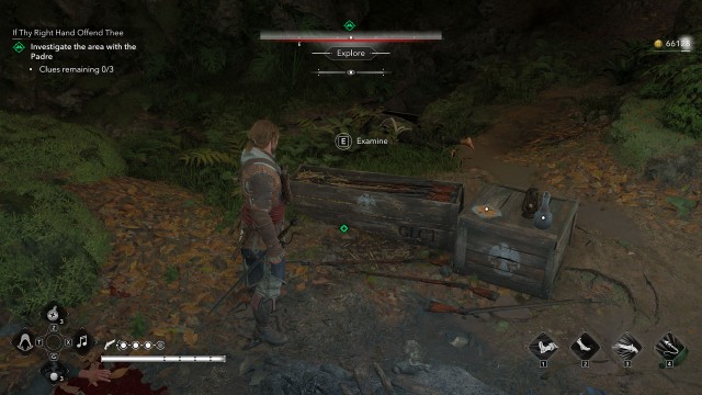 Investigate the area with the Padre