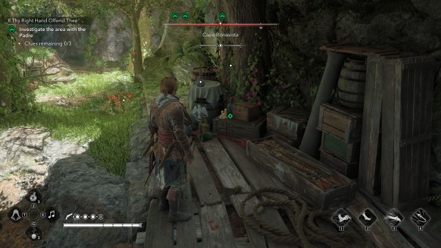 Investigate the area with the Padre