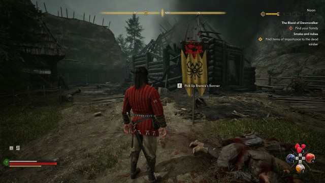 Find items of importance to the dead soldier