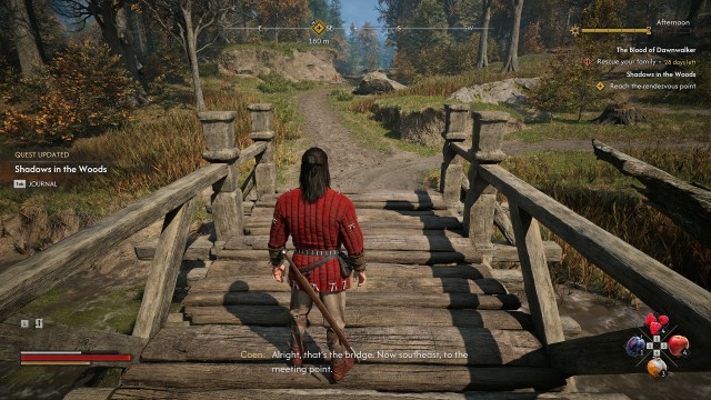 Go to the bridge near Stoneward Post