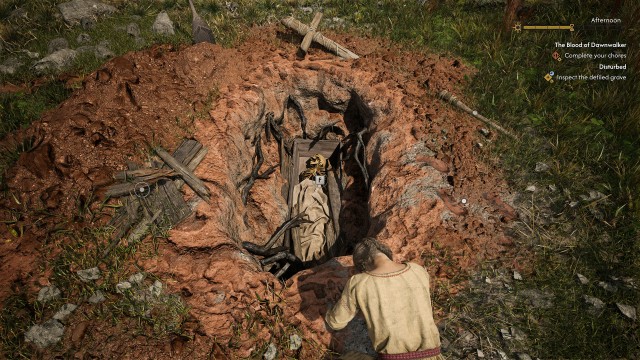 Inspect the defiled grave