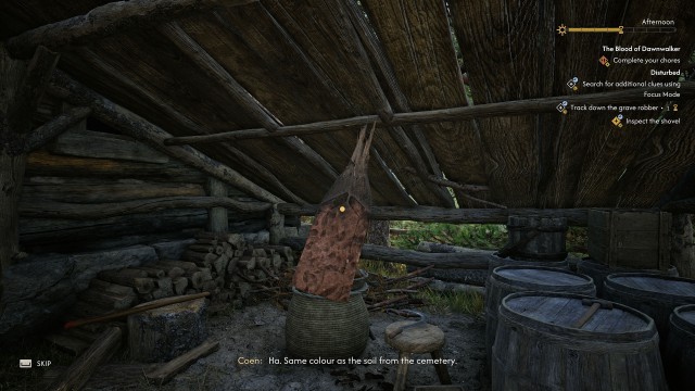 Inspect the shovel