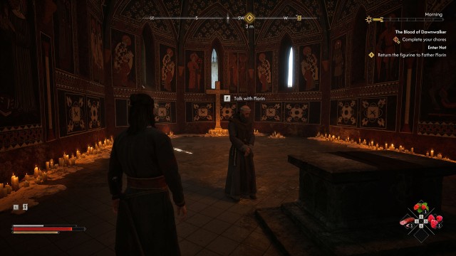 Return the figurine to Father Florin