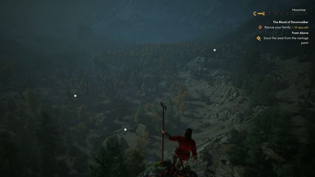 Scout the area from the vantage point