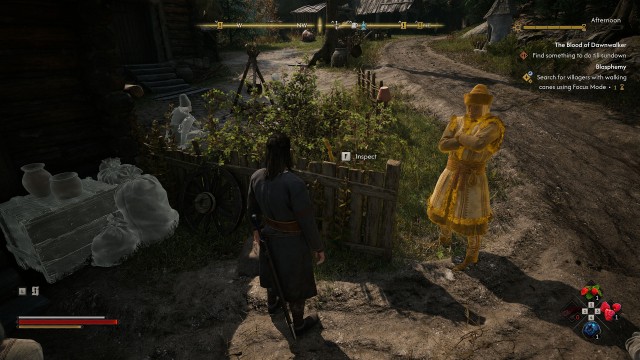Search for villagers with walking canes using Focus Mode (1 Time Segment)