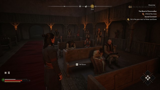 Sit in the pew next to Pieter and Esme