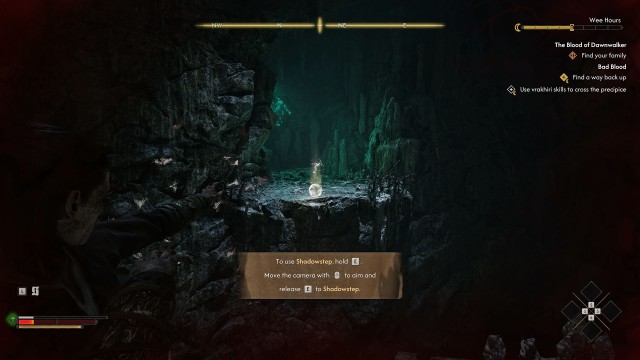 Use vrakhiri skills to cross the precipice