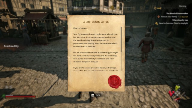 Read the mysterious letter