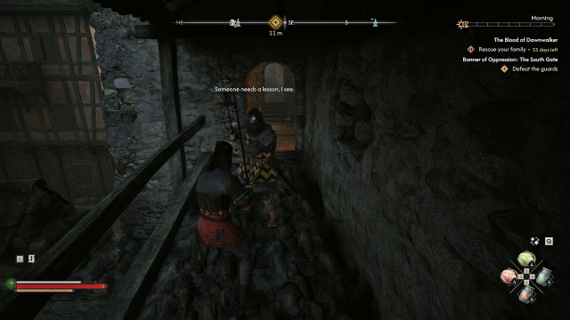 Defeat the guards