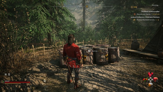 Destroy the leech barrels