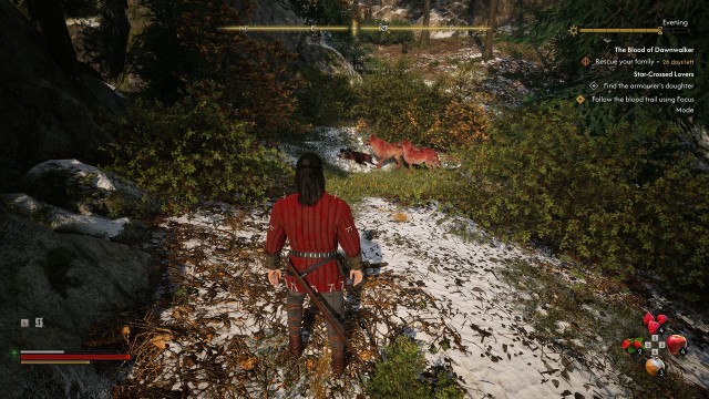 Follow the blood trail using Focus Mode