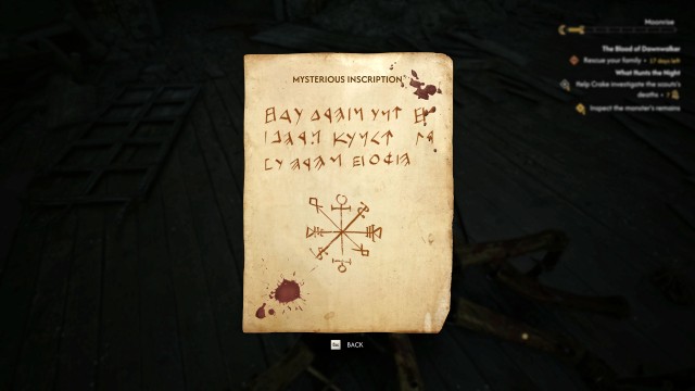 Inspect the monster's remains