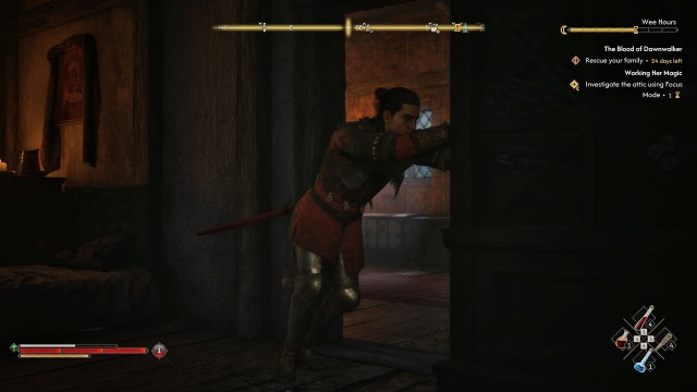 Investigate the attic using Focus Mode (1 Time Segment)
