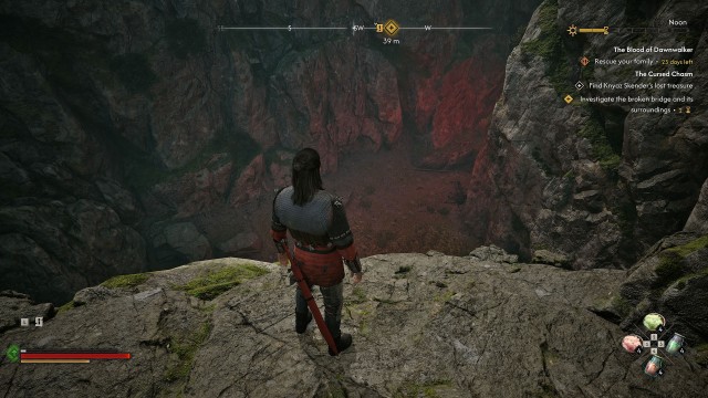 Investigate the broken bridge and its surroundings (2 Time Segments)
