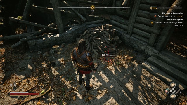 Question the corpse using items of importance