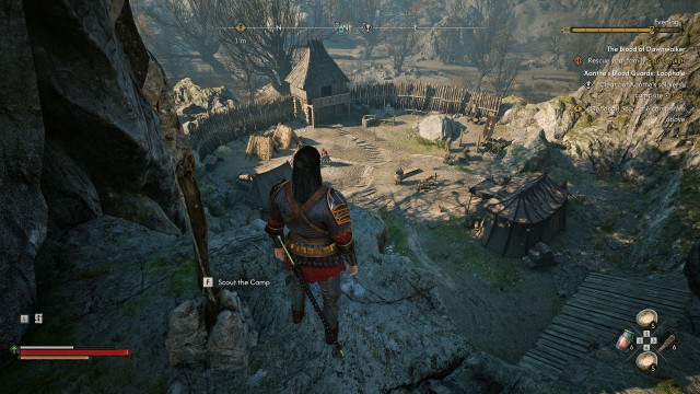 (Optional) Scout the camp from above