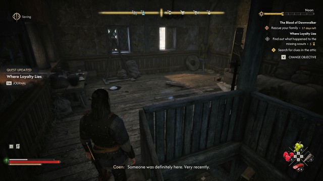 Search for clues inside the house