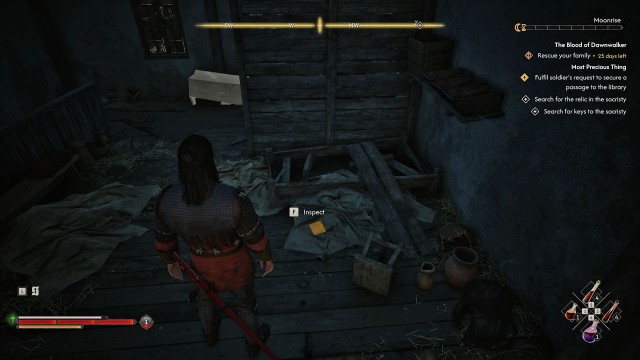 Search for keys to the sacristy