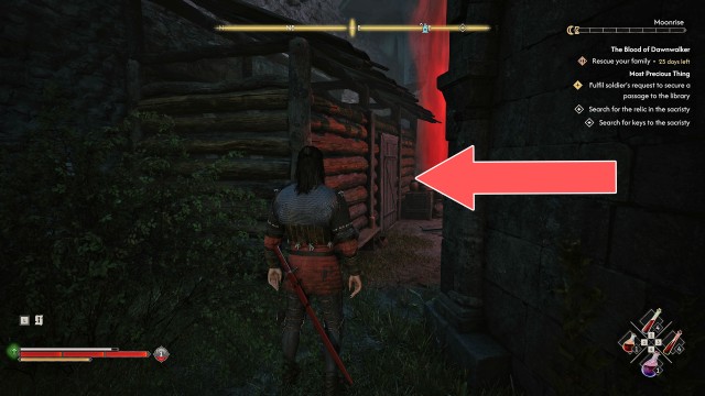 Search for keys in the caretaker's shed