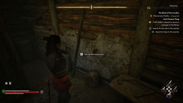 Search for keys in the caretaker's shed