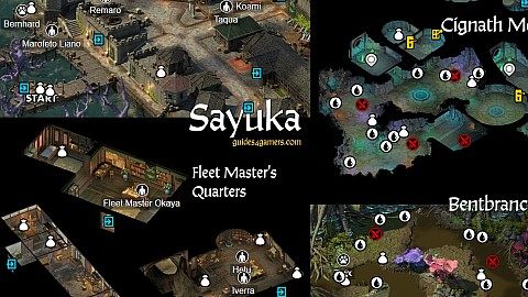 Sayuka, Pillars of Eternity II: Deadfire Map